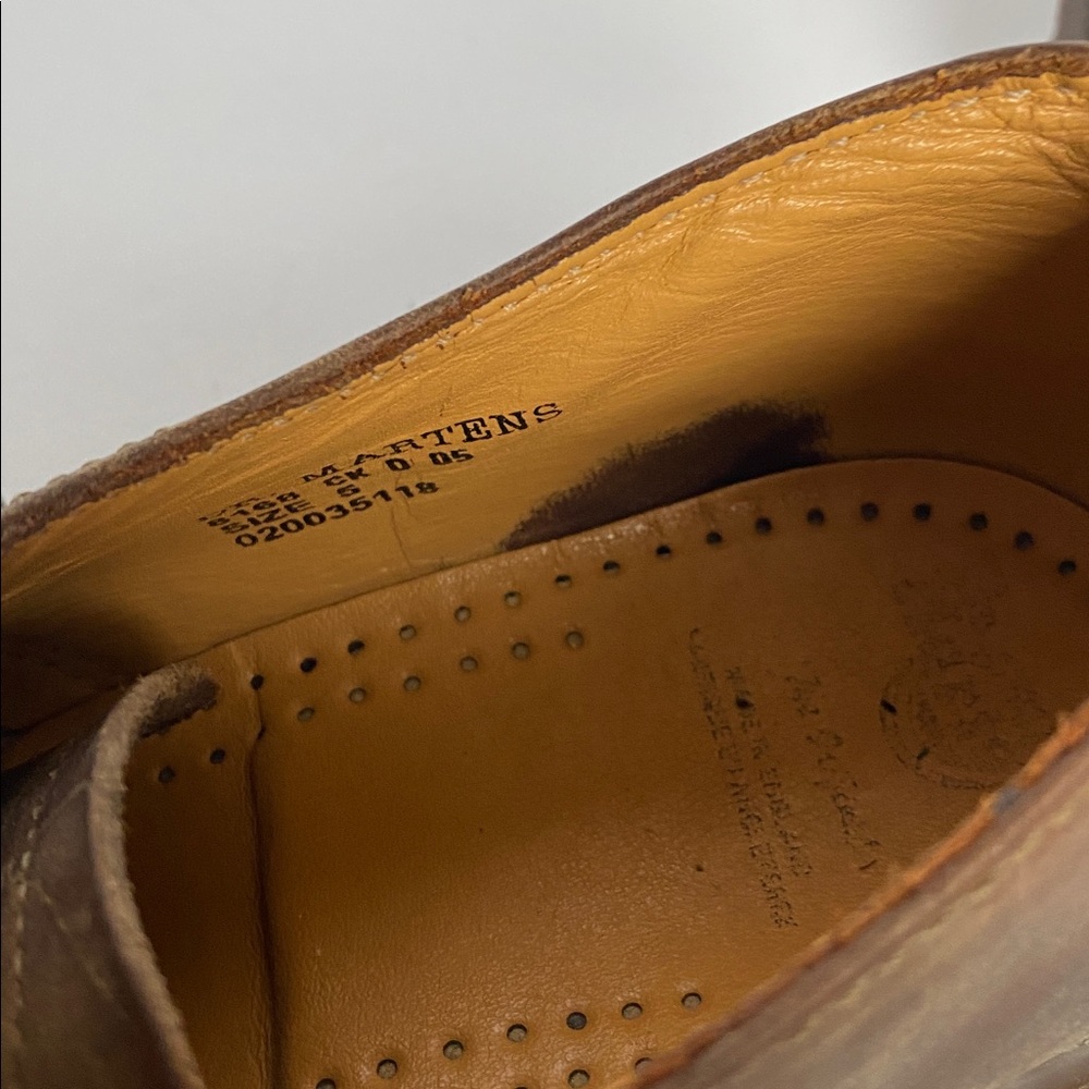 Dr. Martens Brown Leather Derbys-unisex size 5 - Picture 10 of 10